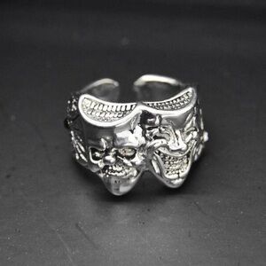 Gothic Joker Mask Ring